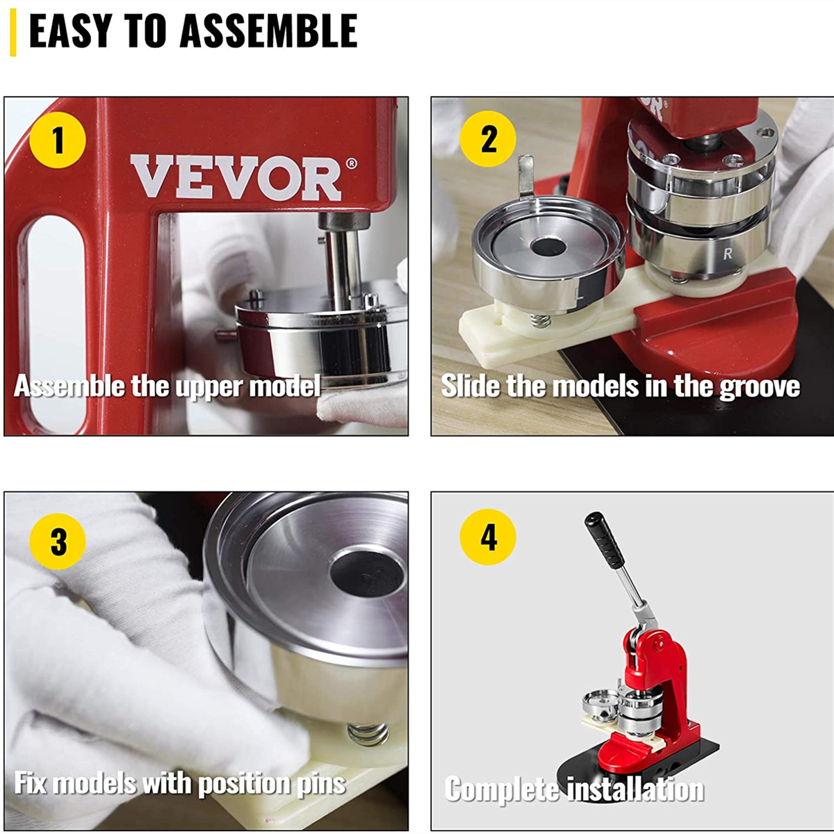 25-75MM Badge Button Maker Mold DIY Pin Button Making Punching Die Mould for Button Badge Maker Press Machine Replaceable Molds