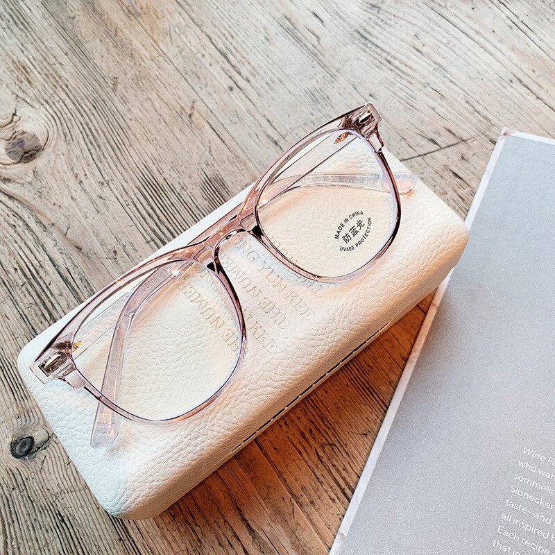 Women Glasses Frame Men Eyeglasses Frame Vintage Round Clear Lens Glasses Optical Spectacle Frame Transparent: pi