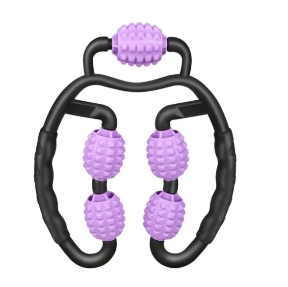 Ring clip been verstelbare 5 wiel foam roller foam as dunne been voor ontspanning arm been nek spierweefsel fitness workout: 2