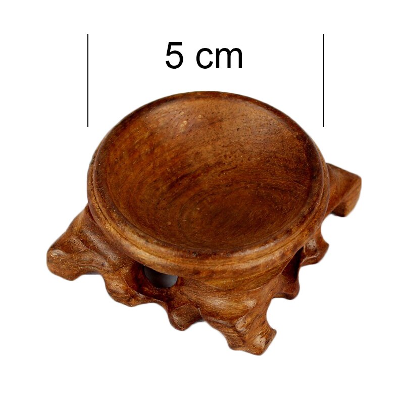 Wood Display Stand Base For Crystal Ball Sphere Home Office Desktop Decoration FQ-ing: 5.5cm