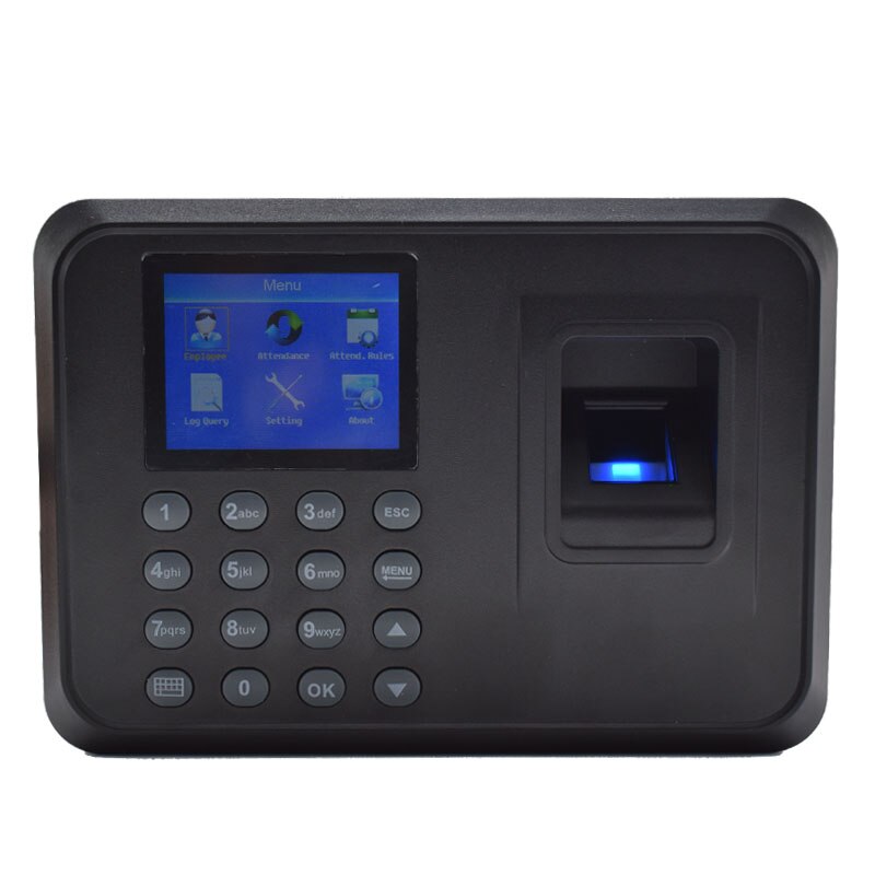 Hotsale 1000users 2.4 inch TFT Screen fingerprint time attendance Employee Biometric Time Recorder With U-disk