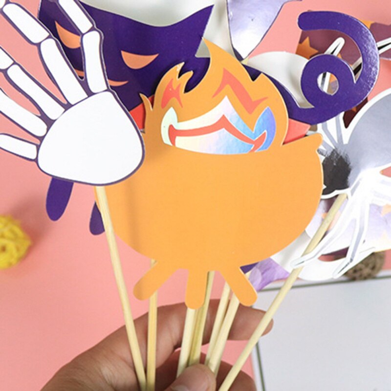 Funny Mask Props Event Party Decoration Halloween Photography Photo Booth Props Mask Supplies Paper Decorative Mask