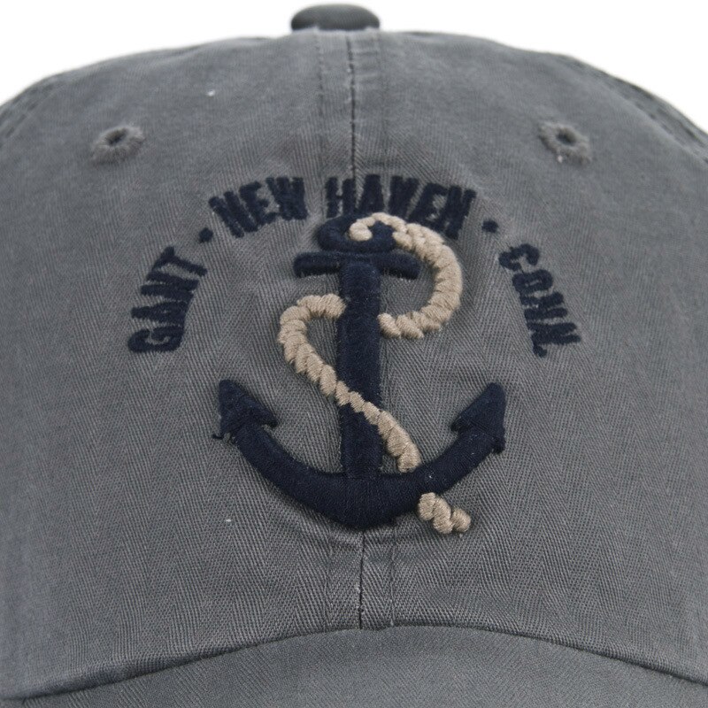 Gorra de béisbol con bordado de ancla pequeña para hombre, gorro de algodón de , para exteriores, sombrilla