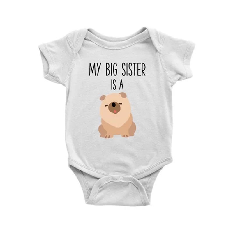 YSCULBUTOL dziewczynka chłopiec mój starszy bachor siostra żart chow śmieszne dziecko Bliźnięta ciało odzież na prezent