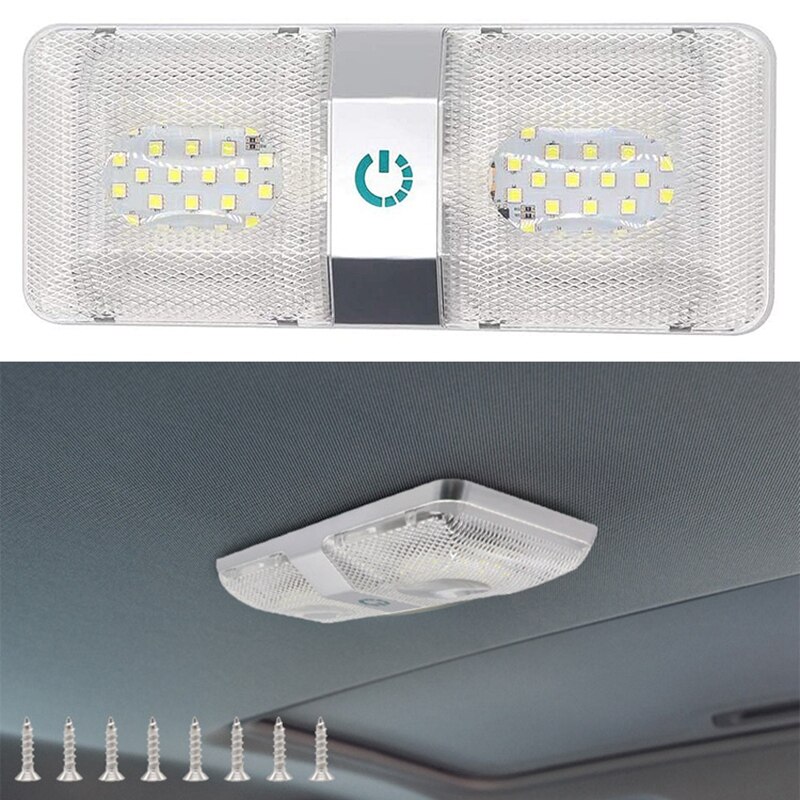 12V 48LED RV Ceiling e Light RV Bright Interior Lighting Trailer Lights for Outdoor Camper RV