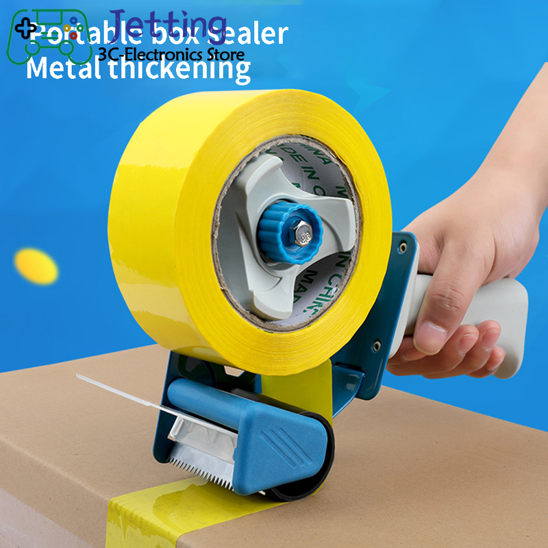Tape Sealing Packer Tape Dispenser Capable 5cm Width Office Sealing Tape Holder Cutter Manual Packing Adhesive Tape Machine Tool