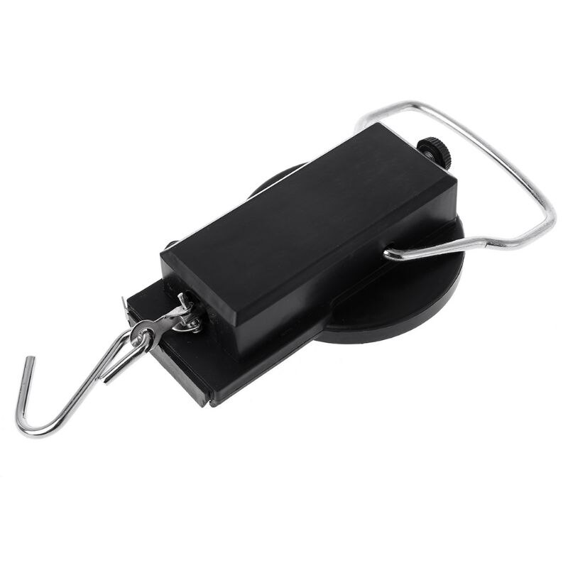 22kg/50lb Portable Hanging Scale Balance Fish Hook Weighing Balance Kitchen With Measuring Tape Measure Fishing Scales WF4458037