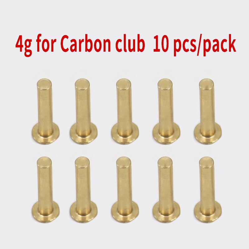 10pcs set Golf club weight head accessories Shaft Plug Assembling kits Copper Nail Brass Swing carbon/steel size .370 .335 .350: 4g for Carbon club