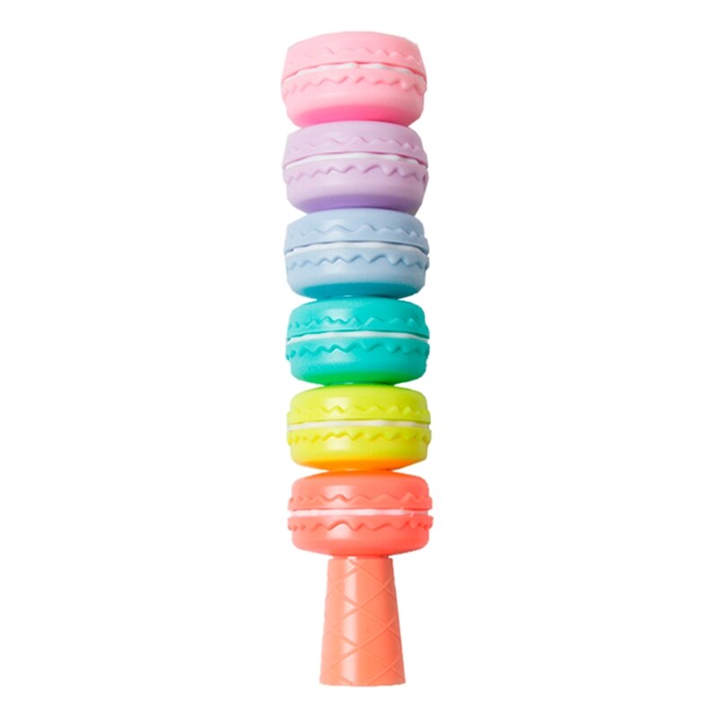 Mini rotulador para pintar Macaron, 6 piezas, 3mm, punta ancha de cincel, juego de rotuladores, novedad de 2022