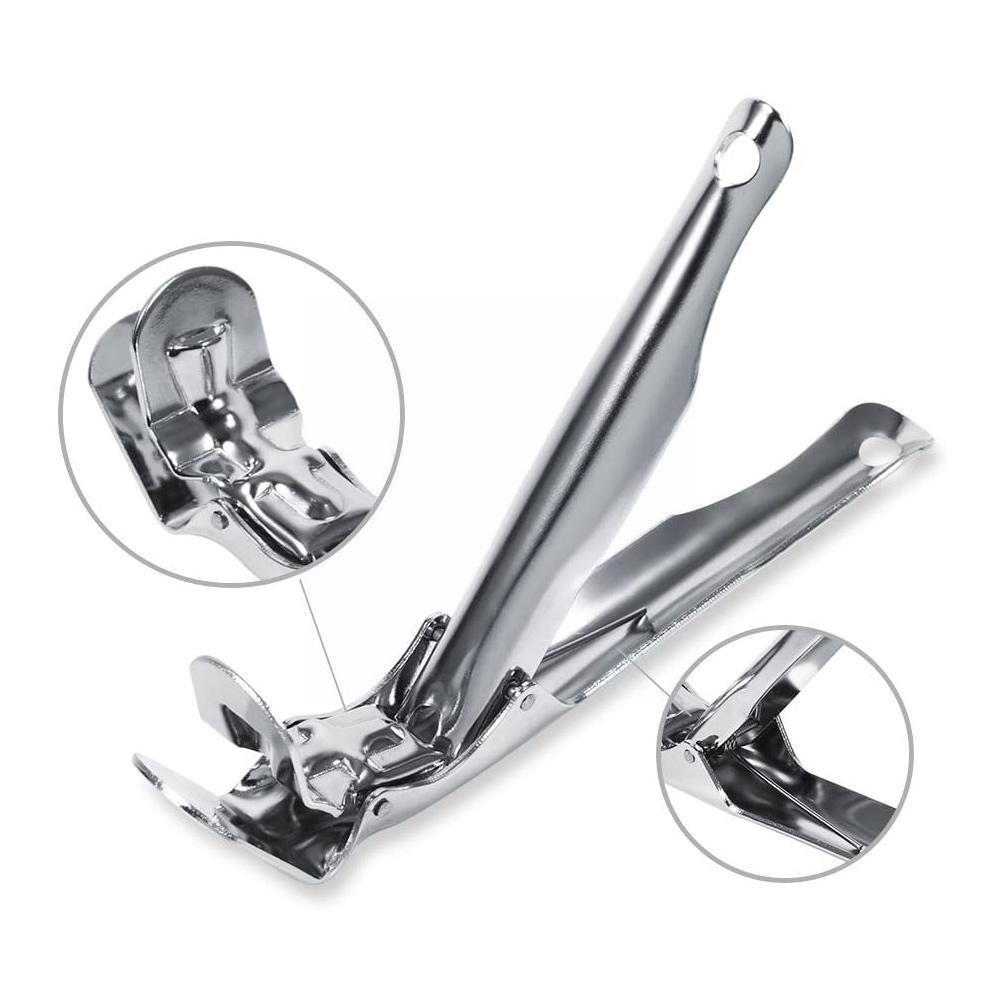 Steel Bbq Grate Lifter Gripper Anti Plate Clamp Tool Pan J2l3