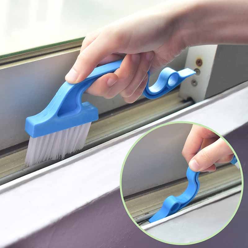 3 Colors Window Groove Cleaning Brush Swan Shape Scraper Brush Sill Crevice Cleaner Household Cleaning Brush Kitchen Clean Tools