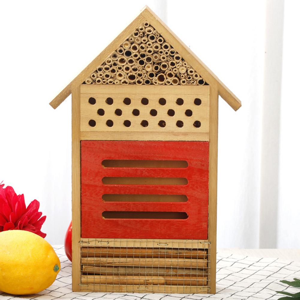 Insect Hotel Insect House Bee Box Insect Feeding Nest Butterfly Insect Hotel Nesting Box for Bees Butterflies Garden