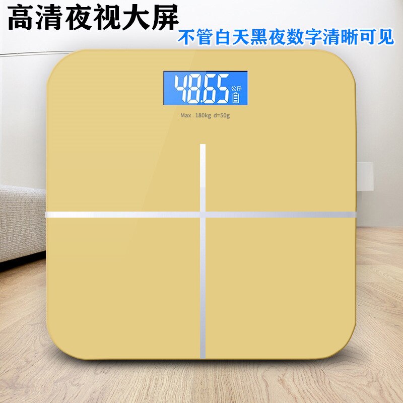Bathroom Digital Scale Pink Balance Small Digital Scale Precision Weight Machine for Human Pese Personne Household Items DH50TZC