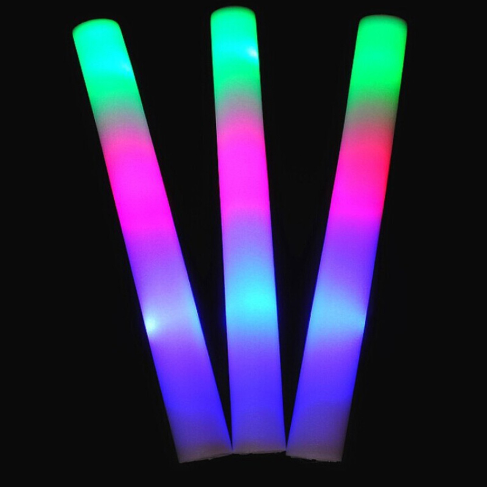Bâtons lumineux colorés pour mariage et anniversaire, fournitures de fête à 3 piles sans Logo, 10 pièces