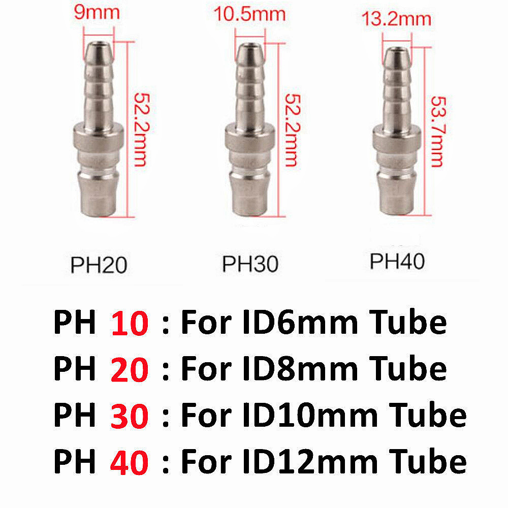 Pneumatic Fitting C Type Self-locking Quick Coupling Connector Coupler For Air Compressor SP PP SM PM SH PH SF PF 10 20 30 40: Blue / 1/2"
