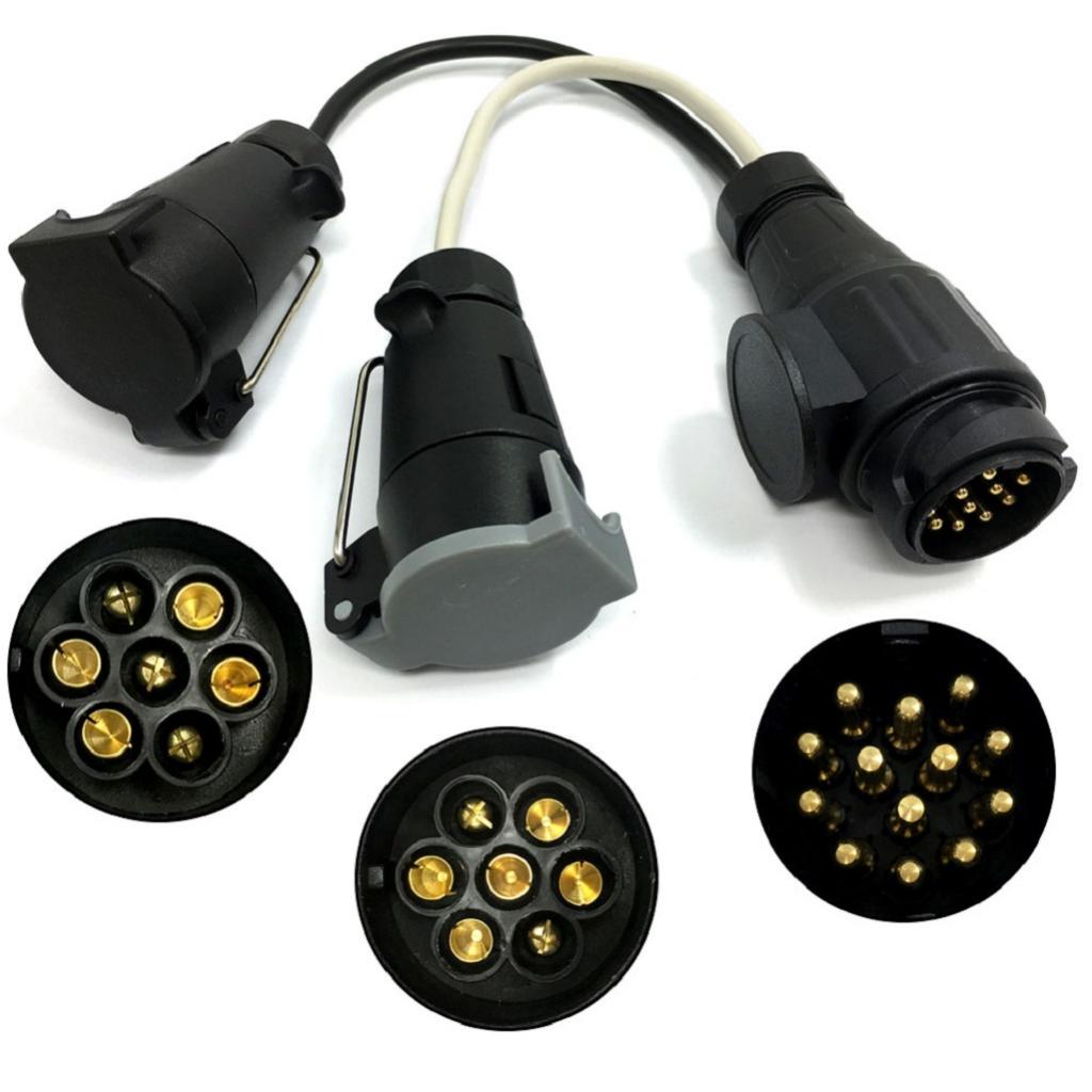 13 Szpilka robić 7 Szpilka 12V gniazdo przyczepy aluminiowe złącze robić przyczepy hak holowniczy