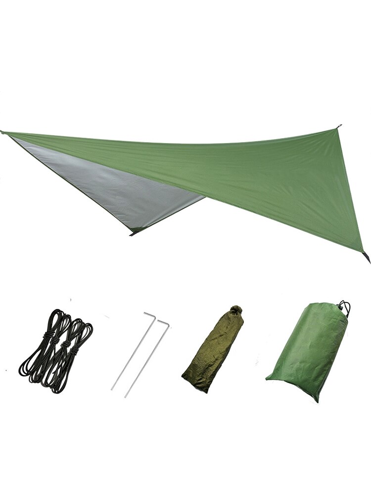 Outdoor Camping Silver-coated Thickened Beach Awning Awning Rain Proof Sun Block Fishing Multi-purpose Shade Outdoor Shade