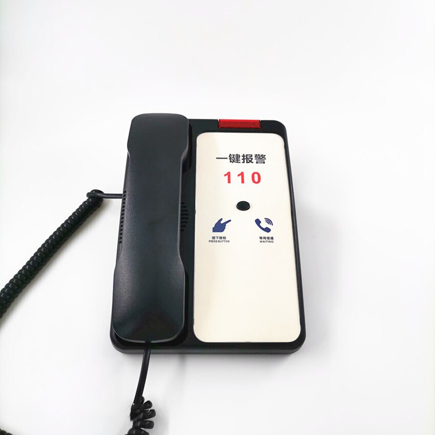 Corded Phone One Button Dial Alarm Emergency Alert Landline Phone System for Home Office School Kindergarten Prison Bank