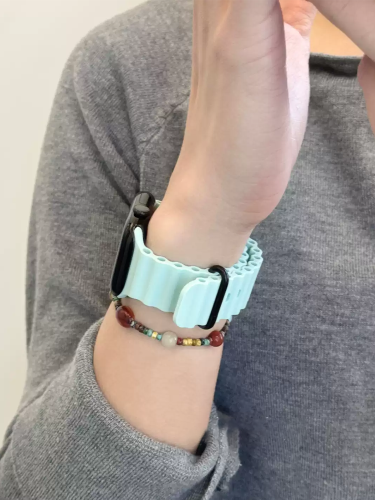 Siliconen bandjes Voor Apple horlogeband Ultra 2 49mm 46mm 44mm 45mm 40mm 41mm 42mm Oceaan armband iWatch serie 10 9 8 7 6 5 4 3 se