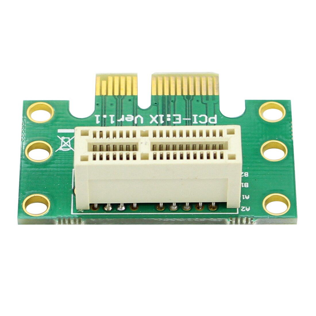 XT-XINTE PCI-E 1X PCI-Express Riser Card 36Pin 90 Degree Adapter Card for Computer 1U/2U Server Chassis Mini Expansion Card