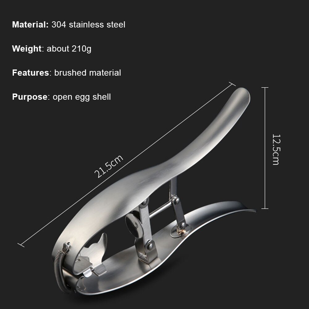 304 Roestvrij Staal Ei Shell Opener Huishoudelijke Ei Peeling Shell Artefact Eierschaal Opening Apparaat Ei Open Creatieve Keuken Tool