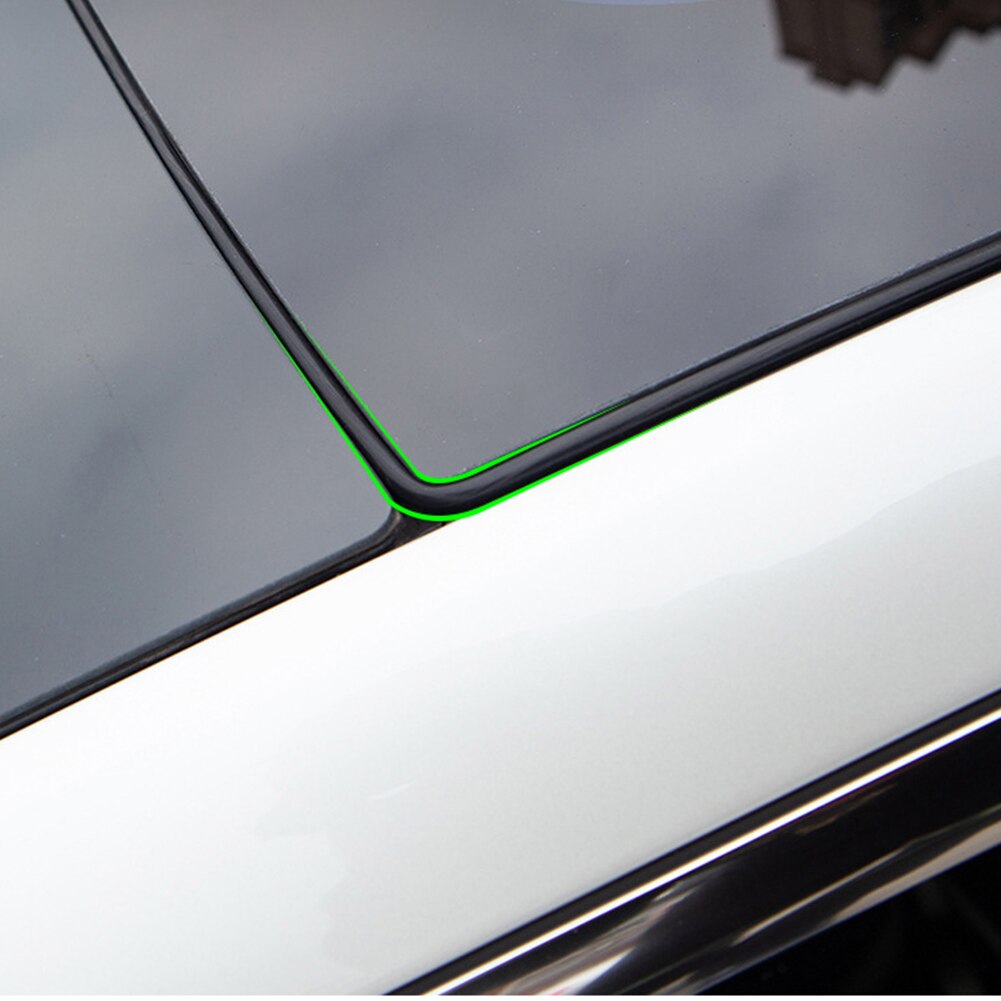 Black Silicone Skylight Glass Seal Strip Glass Top Roof Sunshade Sunroof Seal Strip tool Compatible for Tesla Model 3