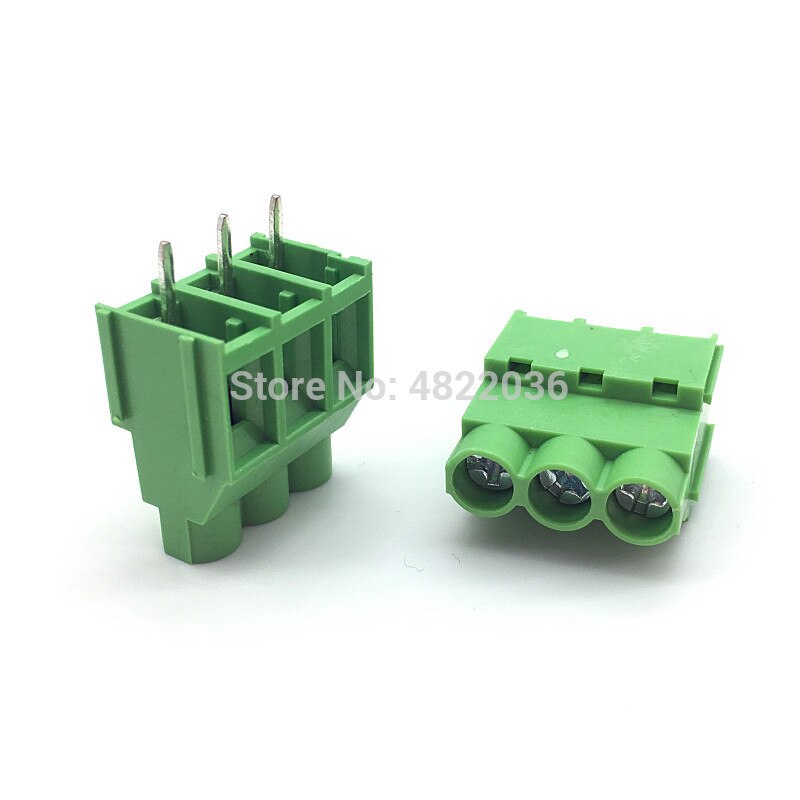 5 stk  kf635 6.35mm 7.62mm 9.5mm skrue pcb terminalblok stik pitch 2 pin 3 pin 300v 30a skrue terminal