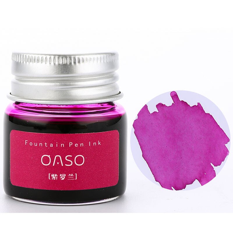 1pc 20ml Authentic Pure colorful ink without fountain pen ink pen nib ncomics refill Penna stilografica carbon pimio 03826: Purple