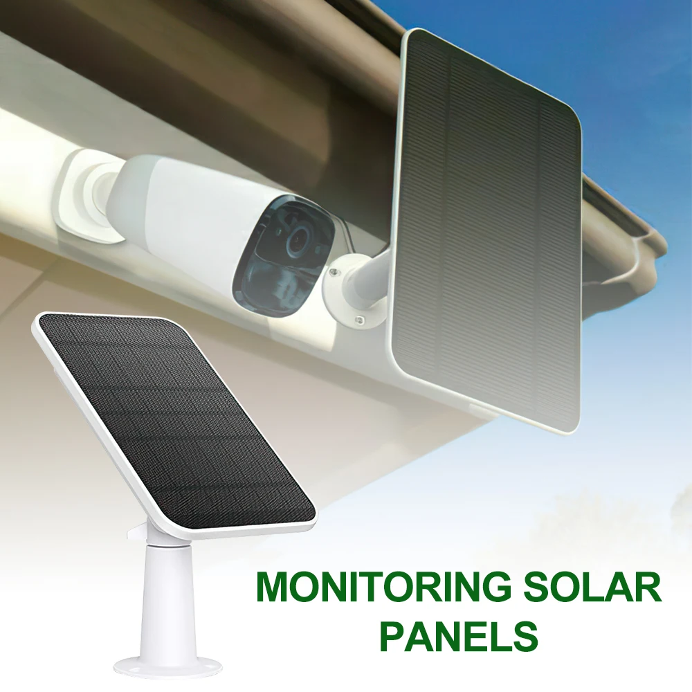 Panneaux Solaires Muraux de 4W avec Câble d'Alimentation de 9,8 Pieds, Montage Mural pour Walald Fycam 2/2 Pro/2C/2C Pro/E
