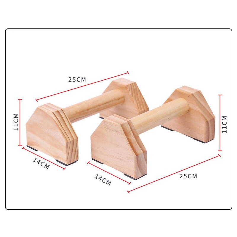 Fitness Push-Up Stands Bars Sport Gym Exercise Training Chest H Shaped Wooden Calisthenics Handstand Parallel Bar Double Rod