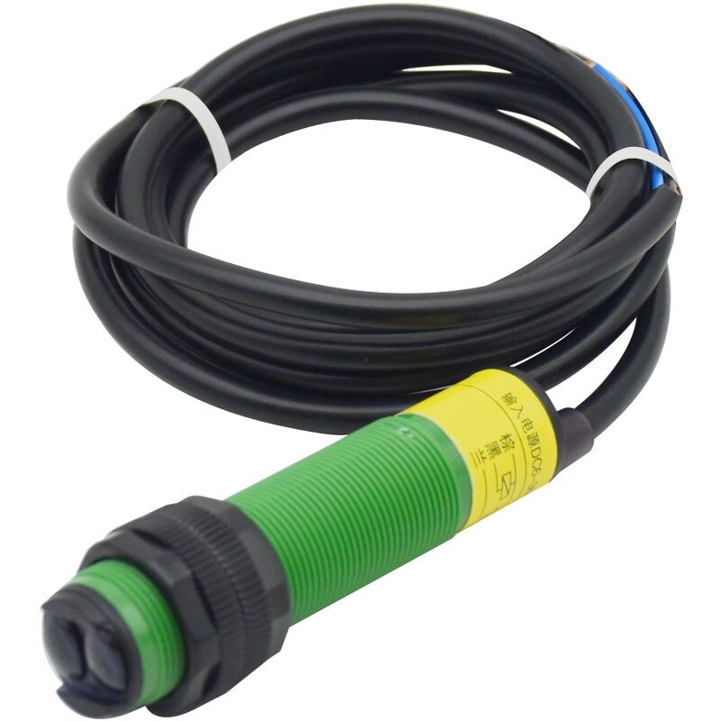 Interruptor fotoeléctrico de reflexión difusa infrarroja E3FN-DS200C2 NPN NC, 0-200cm, range40-200cm de detección ajustable