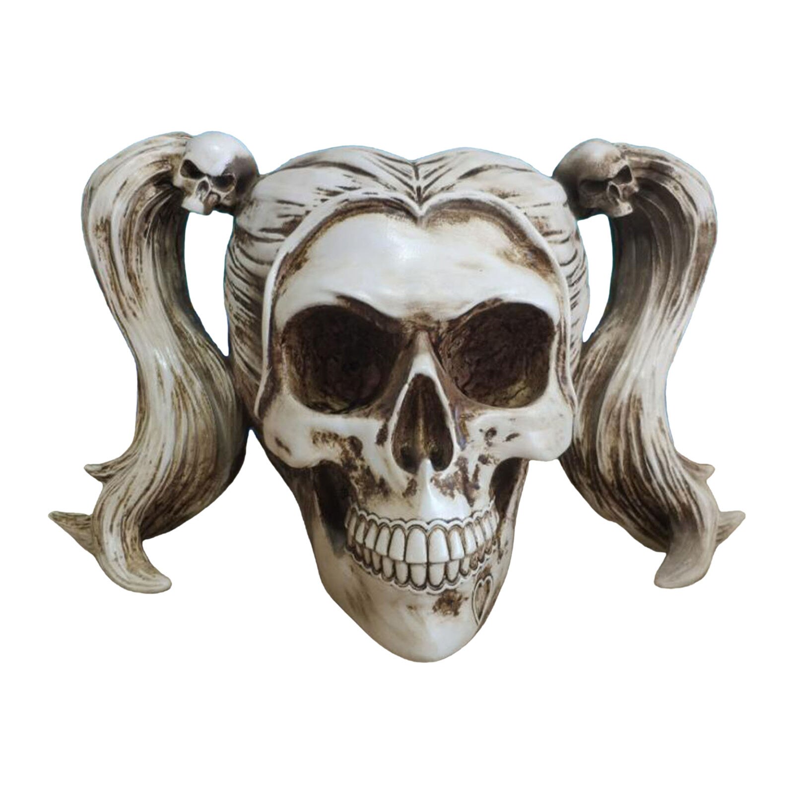 1:1 Life Size Female Skull Statue Decorative Anatomy Teaching Aids Resin for Party