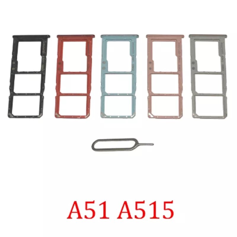 Dual Enkele Sim-kaart Lade Voor Samsung Galaxy A51 A515F Houder Slot Sd