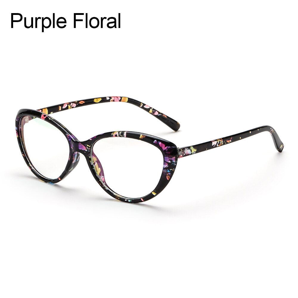 Blue Light Blocking Glasses Vintage Anti blue light Anti-Reflective Anti Eyestrain Vision Care Computer Gaming Glasses: Purple floral