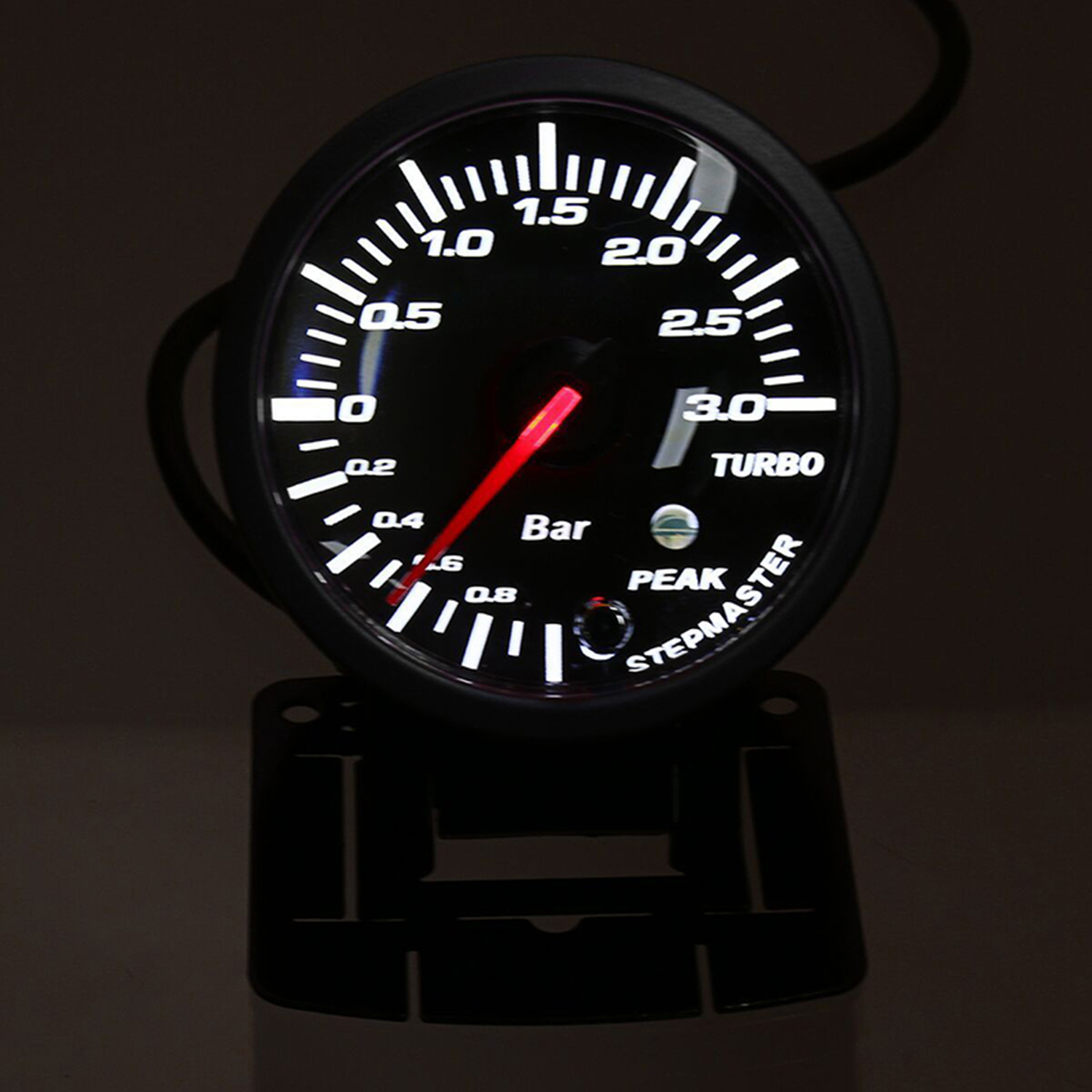 Pro 60mm 2.5 ″ led-auton turbopainemittari mittari savustetut mittakellot psi  dc 12v