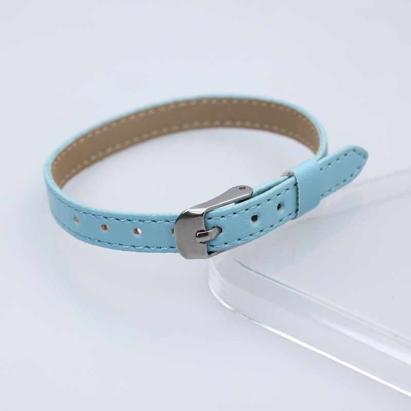 Nueva pulsera de cuero PU de 8mm para dijes deslizantes, pulsera con letras, Collar para mascotas, accesorios DIY, fabricación de joyas para mujer: Naranja