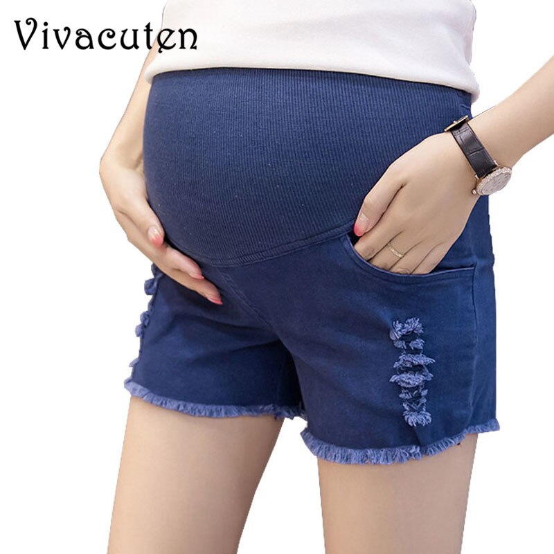 Sommer umstandsshorts für schwangere hosen schwangerschaftskleidung baumwolle stillkleidung tragen elastische taille kurze Jeans  m35