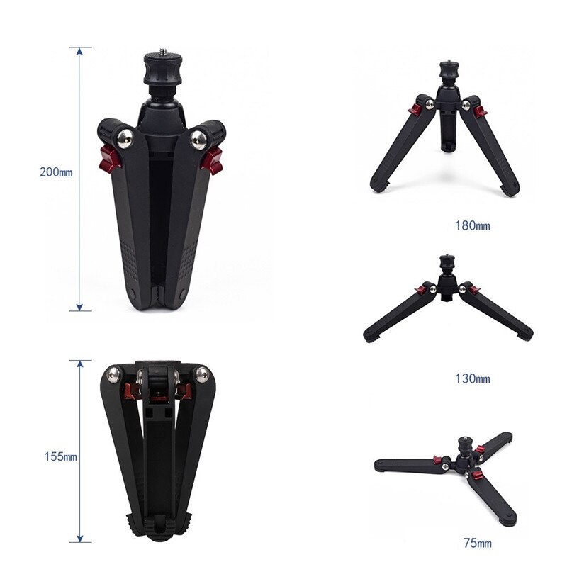 1/4 screw Tripods Monopod Support Stand Universal Stand Three Feet 3 Legs Monopod Support Stand Base For Manfrotto Gitzo Benro