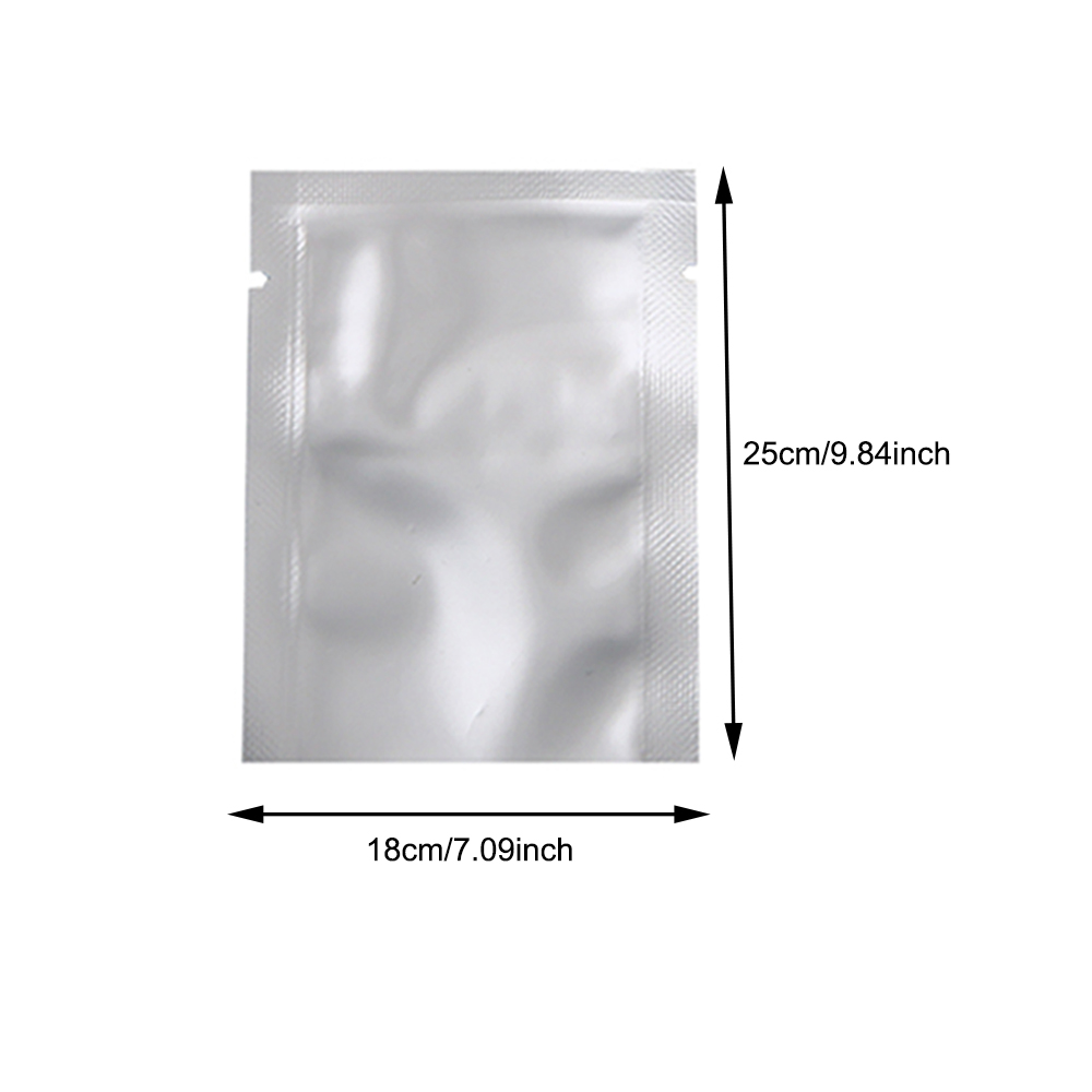 Silver Pure Aluminum Foil Package Bag Coffee Sugar Pouches Open Tops Heat Seal Vacuum Mylar Foil Bags for Spice Powder Storage: Red