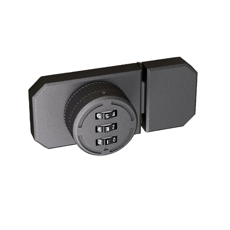 3 Digit Password Cabinet Locks No-Punch Combination Door Lock with Combination Latch for Closet Door Barn Door: Beige