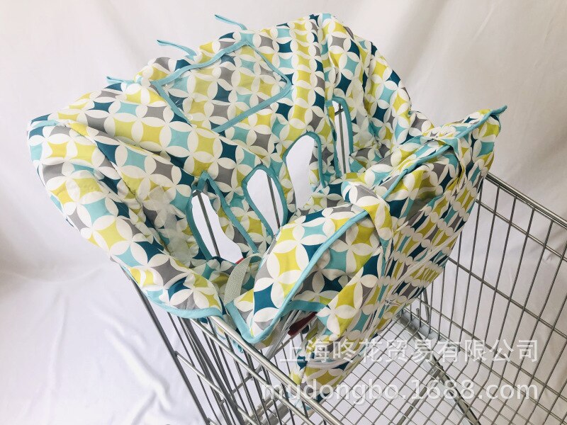 Couverture de caddie de supermarché pour bébé, Protection 2 en 1 pour enfants en bas âge, sac de courses pour bébé, transport de bébé, housse de tapis de chaise à manger