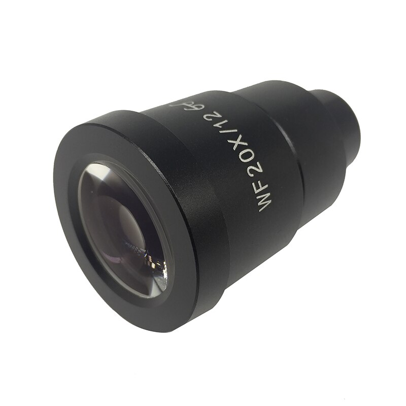 WF20X Eyepiece Ocular Lens for Stereo Microscope High Eye-point Field of View 10mm or 12mm with or without Reticle Scale