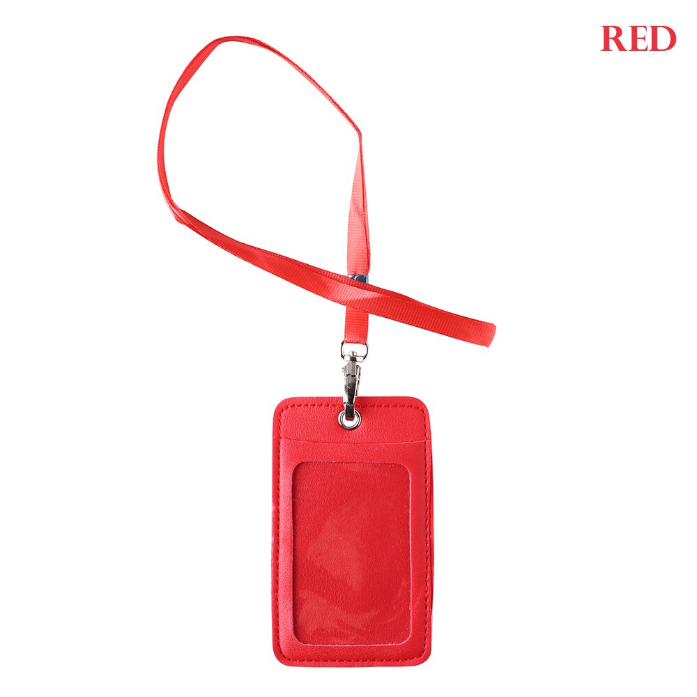 1 stuk unisex draagbare id-kaarthouder bankbuskaarten badgehoes kantoorwerk sleutelhanger sleutelhanger gereedschap beschermhoes