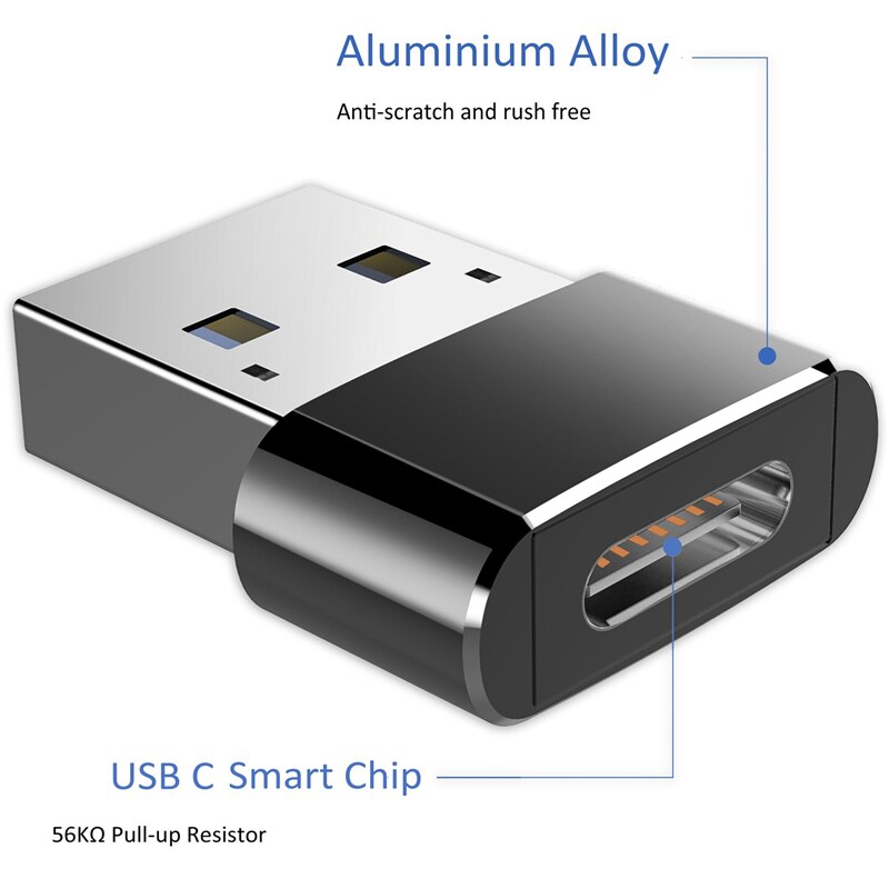2Stck USB C Buchse Auf USB Stecker Otg Adapter Lad... – Grandado