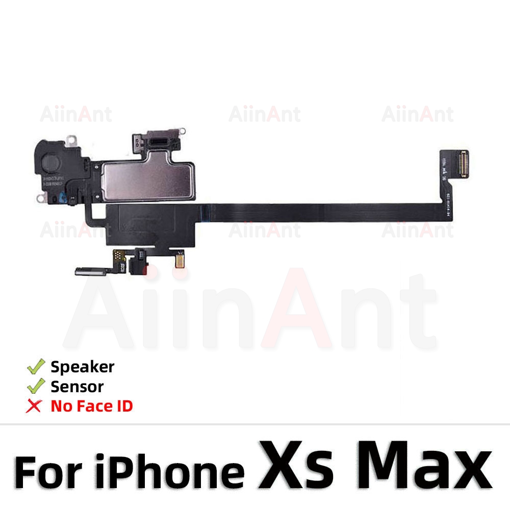 AiinAnt Telefon oben Nähe Sensor Klang Ohr Hörer Lautsprecher biegen Kabel Für iPhone 11 12 Profi X Xr Xs max 5s 7 8 Plus Sapre Teil: Schwarz