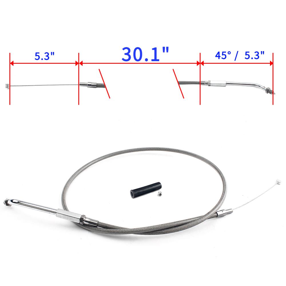 BIKINGBOY Gaszug Für Harley Sportster XLH 883 1988-1995 XLH 883 Hugger 1988-1995 XLH 883 Deluxe 88-95 XLH 1200 1988-1995