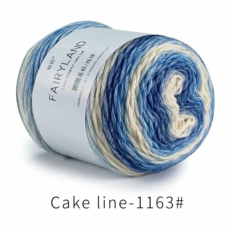 100G Tricot Hand Geweven Breien Katoenen Garen Wol Blends Gehaakte Tas Ilos Para Tejer: 1pc 1163