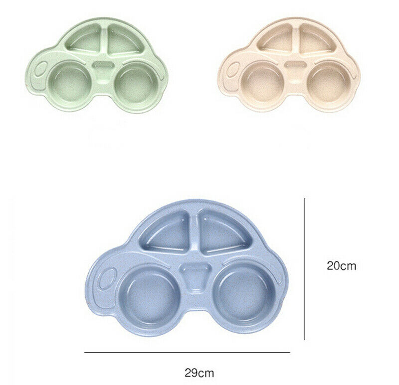 Småbørn spædbarn baby tegneserie retter mad tallerkener børn spisestel bordservice bakke baby pige dreng bil form tallerken