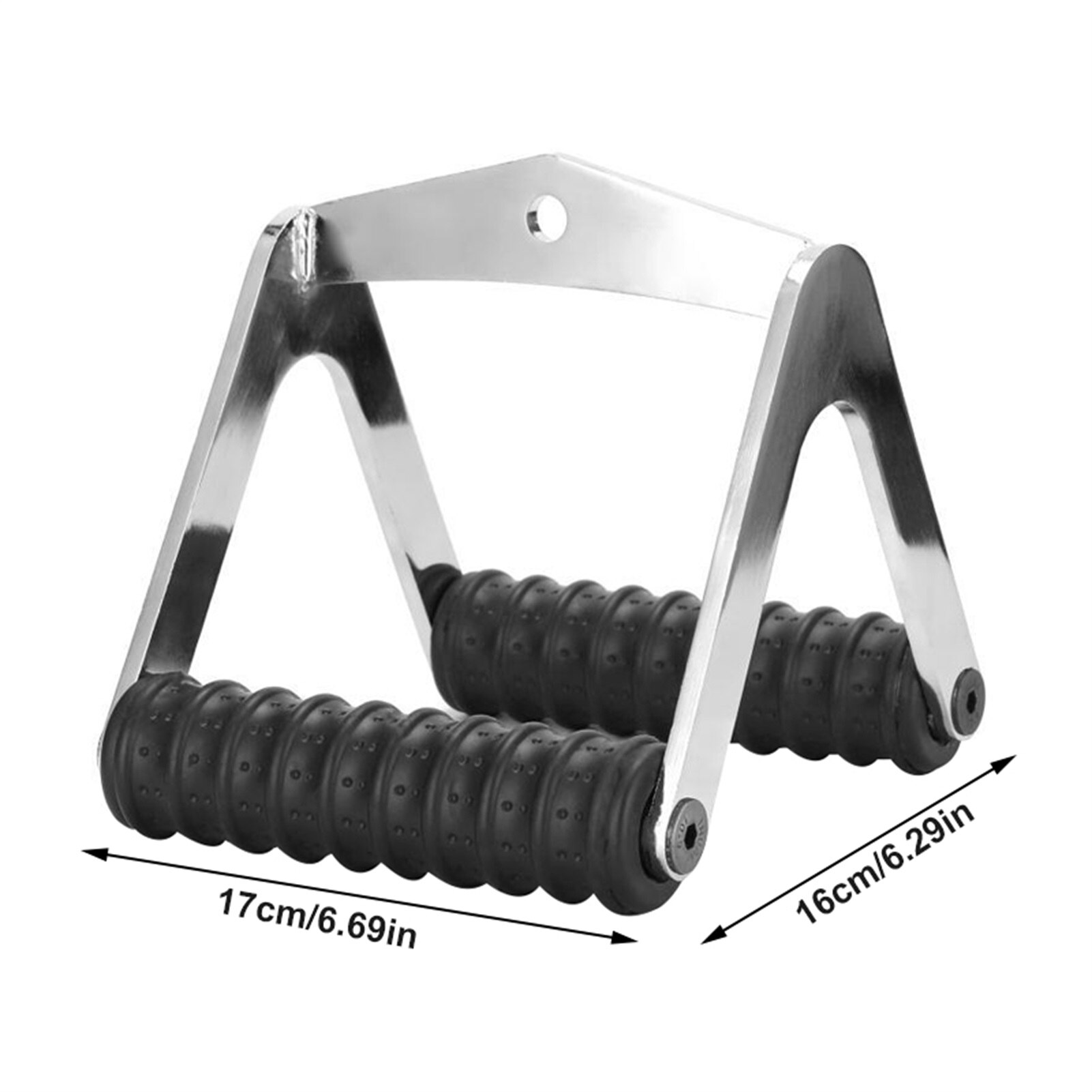 Steel Gym V Handle Cable Attachment Handles Heavy Cable Gym Cable Machine Double D Row Handle Machine Accessories