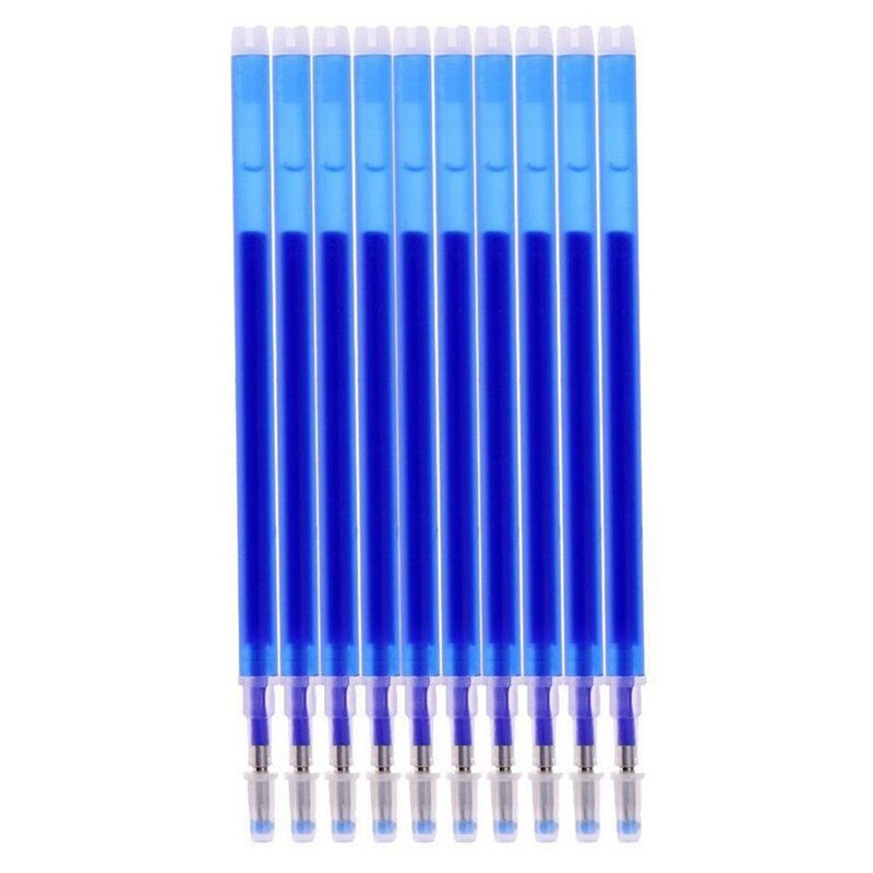 Heat Erasable Pen Refll 10 Pcs Red Black Ink Auto-Vanishing Refills School Supplies Stationery Writing Pen Refills: Blue